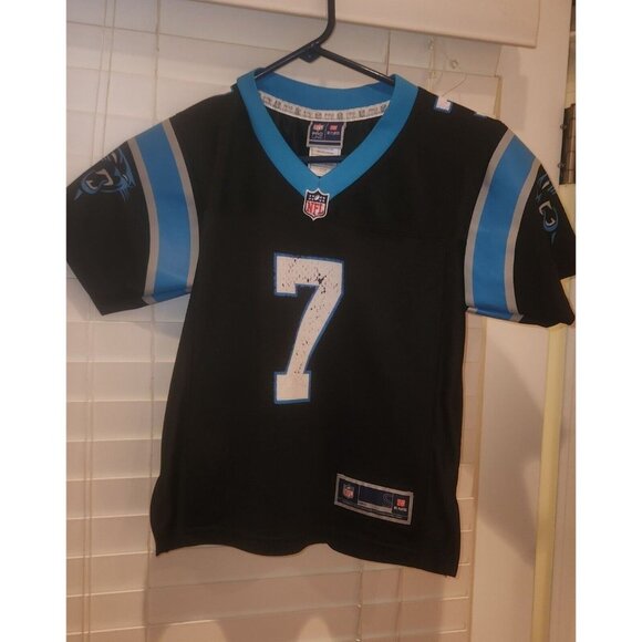 NFL PRO LINE Carolina Panthers KYLE ALLEN #7 child SMALL jersey...ub1 - Picture 2 of 9